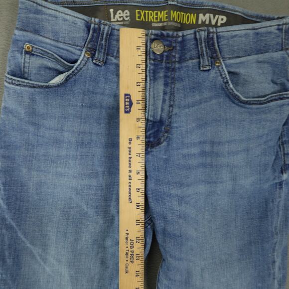 Lee Men's Extreme Motion MVP Straight‎ Fit Tapered Leg Jeans Size 31 x 30 - Picture 6 of 12